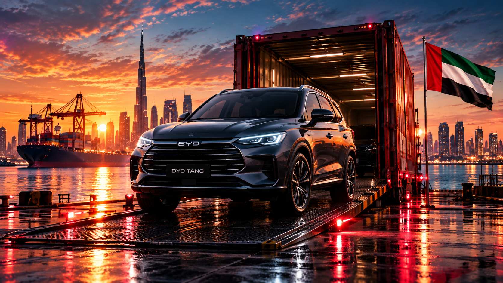 How to export BYD TANG from Dubai